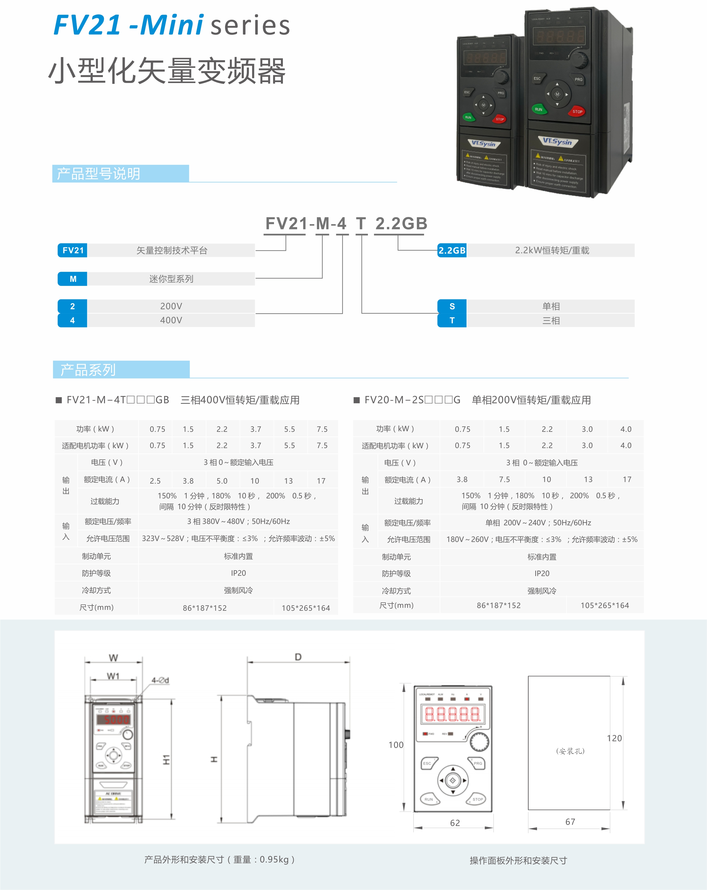 【新品發(fā)布】藍(lán)海華騰FV21系列小型化矢量變頻器產(chǎn)品上市！